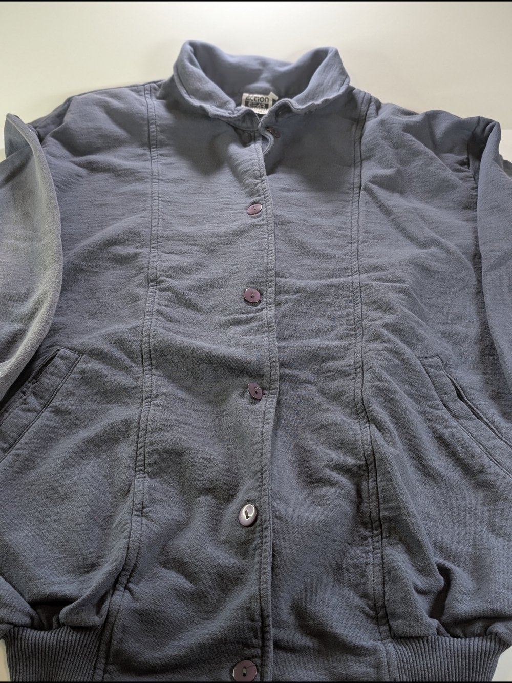 Vintage Action Gear Jersey Knit Jacket Women Plus 2XL